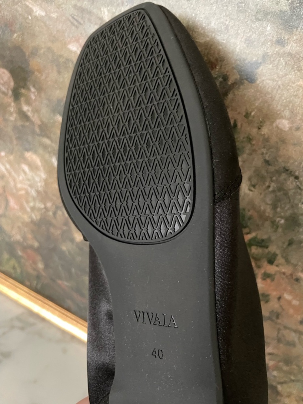 Vivaia Cristina Sneakerina Black Satin Ballet Sneaker Size 9 As seen Bella Hadid - Picture 11 of 13